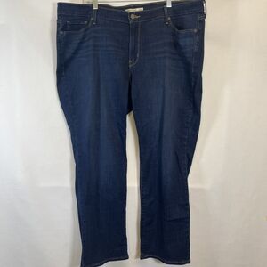 Levi’s Jeans Women’s Classic Straight 22W Five Pocket Blue Denim Mid-Rise